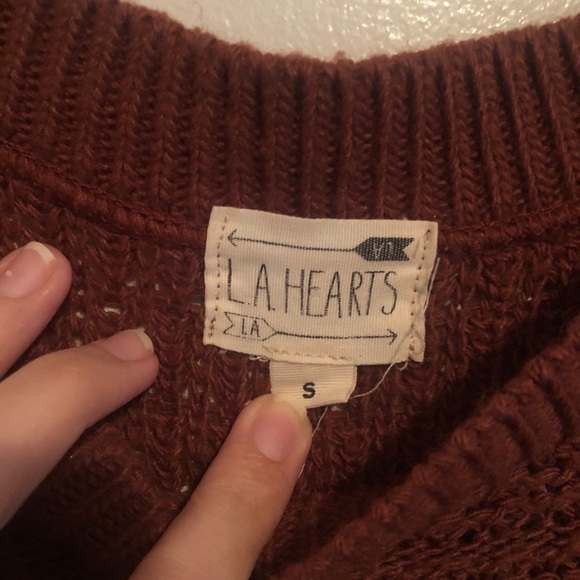 NA⚠️ PacSun LA Hearts Cold Shoulder Sweater - Picture 5 of 7